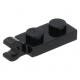 LEGO lapos elem 1x2 vízszintes fogóval, fekete (63868)